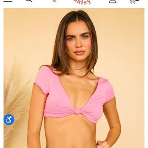 Dippin’ Daisy’s // Pink Vision Bikini Top